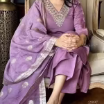 Women's Onian Colour Rayon Slub Embroidered Straight Kurta Pant with Dupatta